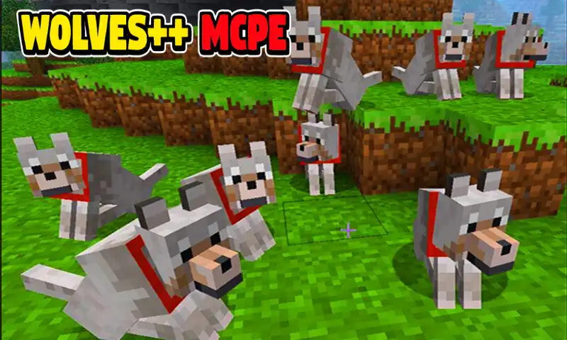 Play Wolves+ Addon for Minecraft PE as an online game Wolves+ Addon for Minecraft PE with UptoPlay