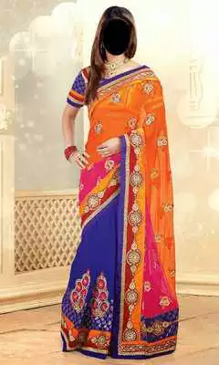 Play Woman Designer Saree Photo Suit