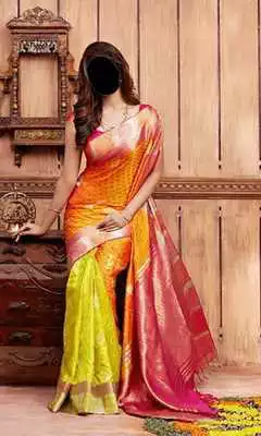 Play Woman Designer Saree Photo Suit