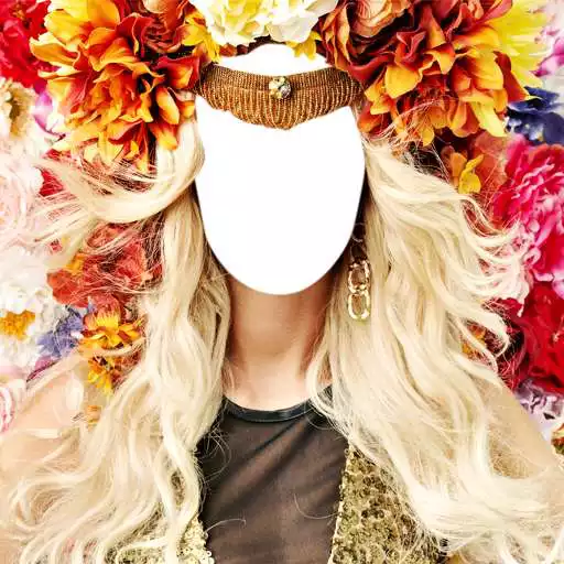 Free play online Woman Hair Flowers Editor APK