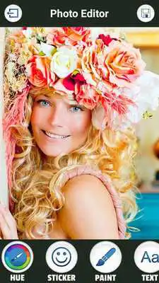 Play Woman Hair Flowers Editor