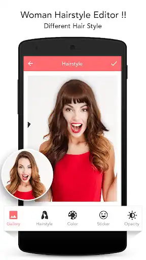Play Woman Hair Style Photo Editor  and enjoy Woman Hair Style Photo Editor with UptoPlay
