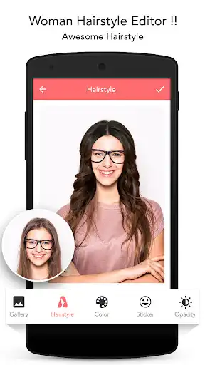Play Woman Hair Style Photo Editor as an online game Woman Hair Style Photo Editor with UptoPlay