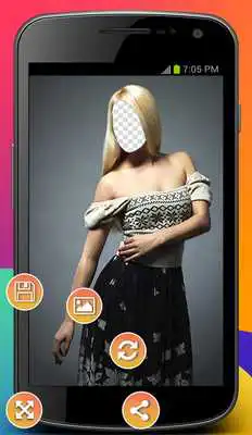 Play Woman Long Dress Photo Montage
