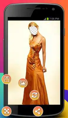 Play Woman Long Dress Photo Montage