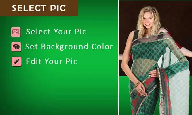 Play Woman Saree Photo Suit