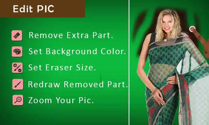 Play Woman Saree Photo Suit