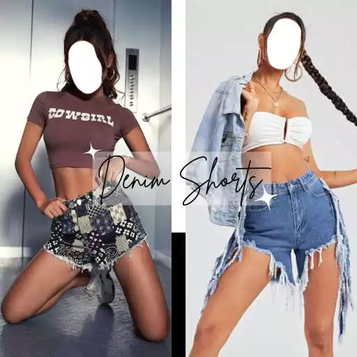 Play Women Denim Shorts Photo Suit APK Play Women Denim Shorts Photo Suit APK
