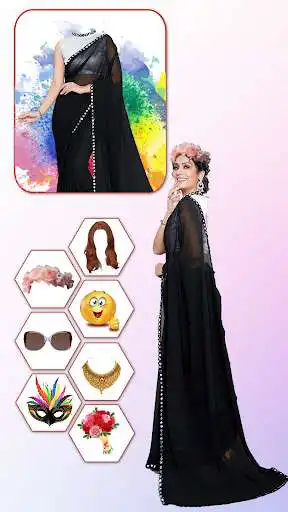 Play Women Fashion Saree Photo Suit as an online game Women Fashion Saree Photo Suit with UptoPlay