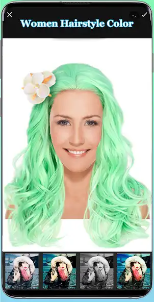 Play Women Hairstyle Color as an online game Women Hairstyle Color with UptoPlay