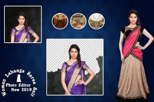 Play Women Lehenga photo Suit editor as an online game Women Lehenga photo Suit editor with UptoPlay