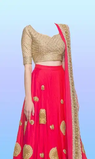 Play Women Lehenga Photo Suit as an online game Women Lehenga Photo Suit with UptoPlay