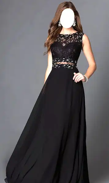Play Women Long Dress Photo Suits as an online game Women Long Dress Photo Suits with UptoPlay