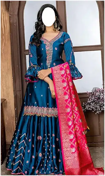 Play Women Party Wear Sharara Dress  and enjoy Women Party Wear Sharara Dress with UptoPlay