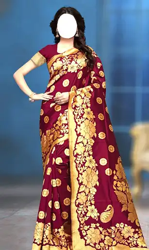 Play Women Pattu Saree Photo Maker as an online game Women Pattu Saree Photo Maker with UptoPlay