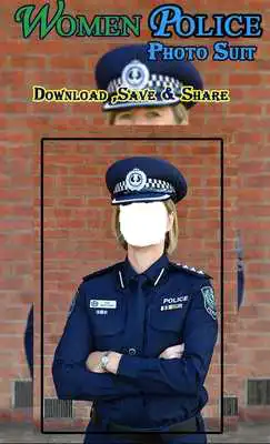 Play Women Police Photo Suit
