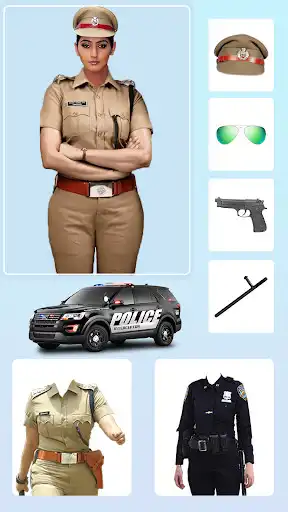 Play Women police suit photo editor  and enjoy Women police suit photo editor with UptoPlay