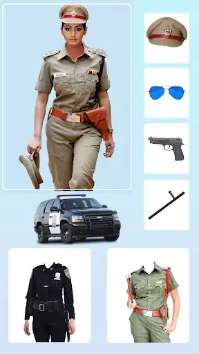 Play Women police suit photo editor as an online game Women police suit photo editor with UptoPlay