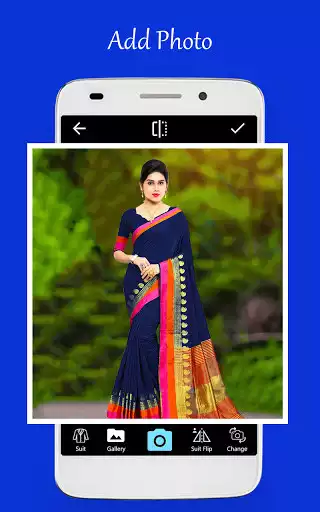 Play Women Saree Photo Editor as an online game Women Saree Photo Editor with UptoPlay