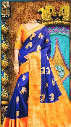 Play Women Saree  Photo Suit : Royal Traditional Suit