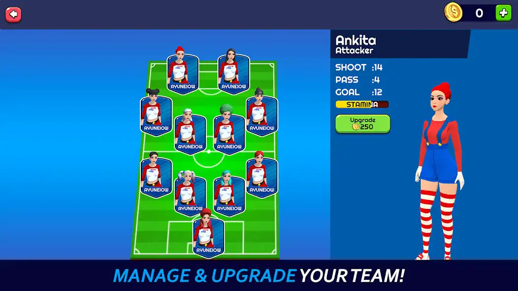 Play Womens Football Game as an online game Womens Football Game with UptoPlay