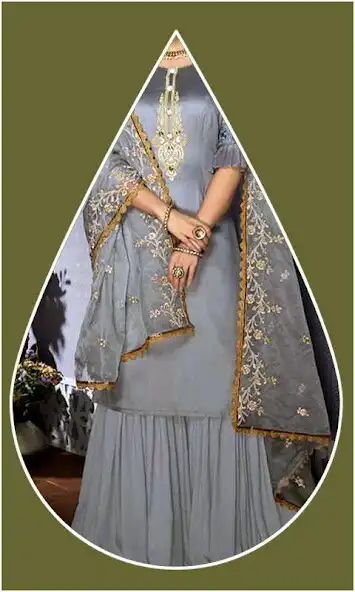 Play Women Sharara Dress Photo Suit as an online game Women Sharara Dress Photo Suit with UptoPlay