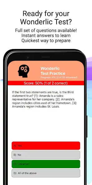 Play Wonderlic Test Practice  and enjoy Wonderlic Test Practice with UptoPlay