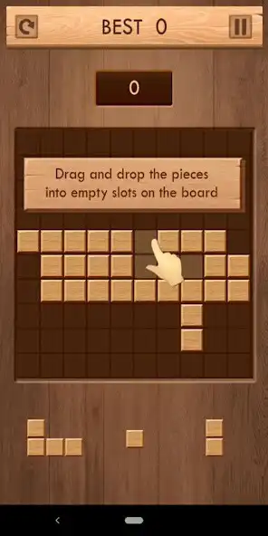Play Wood Block Crush - Puzzle Game as an online game Wood Block Crush - Puzzle Game with UptoPlay