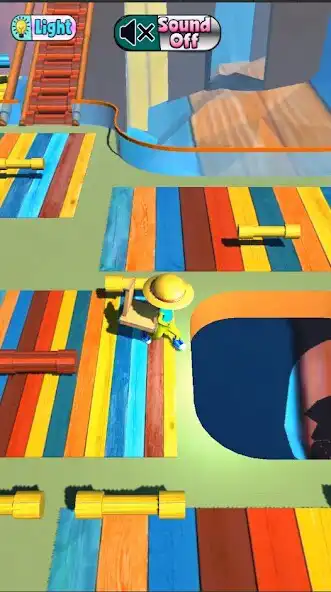 Play Wood Bridge Run as an online game Wood Bridge Run with UptoPlay