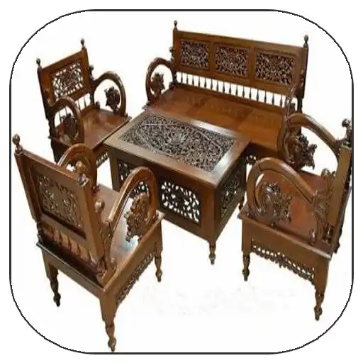 Play Wood Carving Chair Design APK