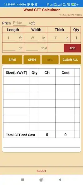 Play Wood CFT Calculator  and enjoy Wood CFT Calculator with UptoPlay