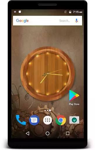 Play Wood Clock Live Wallpaper as an online game Wood Clock Live Wallpaper with UptoPlay