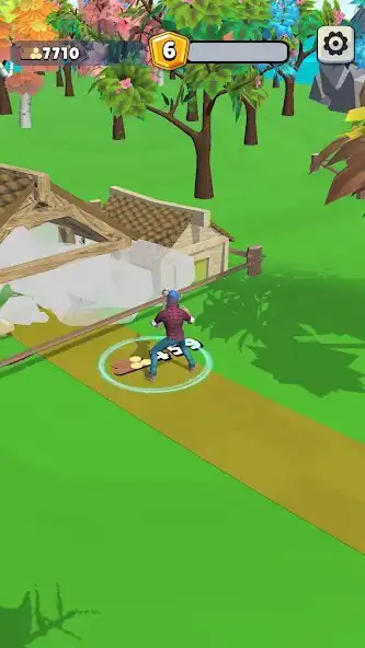 Play Wood Cut Master:Tree Cutting as an online game Wood Cut Master:Tree Cutting with UptoPlay