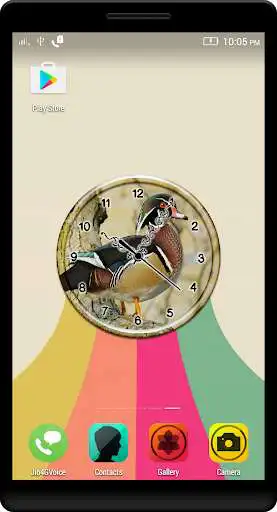 Play Wood Duck Clock Live Wallpaper