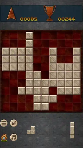Play Wooden Block : Puzzle Game as an online game Wooden Block : Puzzle Game with UptoPlay
