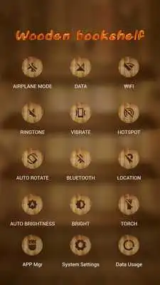 Play Wooden Bookshelf APUS Launcher theme