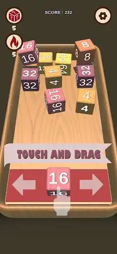 Play Wooden Cube : 2048 Merge 3D  and enjoy Wooden Cube : 2048 Merge 3D with UptoPlay