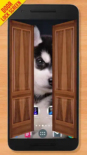 Play Wooden Door Lock Screen Play Wooden Door Lock Screen