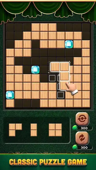 Play Wooden Gem Puzzle as an online game Wooden Gem Puzzle with UptoPlay