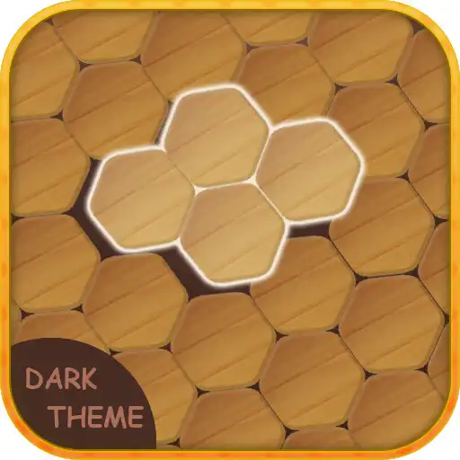 Play Wooden Hexagon: Dark Theme APK