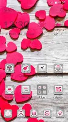 Play Wooden Love CM Launcher Theme