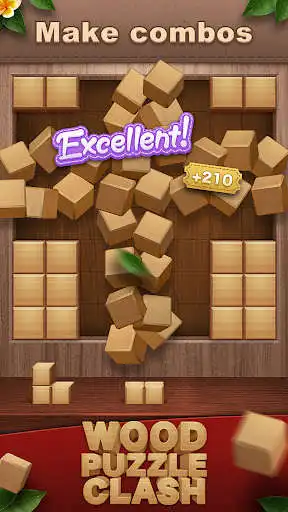 Play Wooden Puzzle Clash Block Game as an online game Wooden Puzzle Clash Block Game with UptoPlay