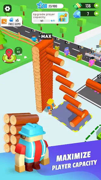 Play Wood Factory – Lumber Tycoon as an online game Wood Factory – Lumber Tycoon with UptoPlay