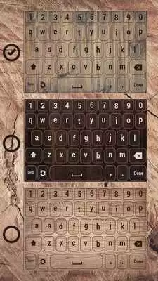Play Wood Keyboard Themes: Wooden Keypad with Emoji