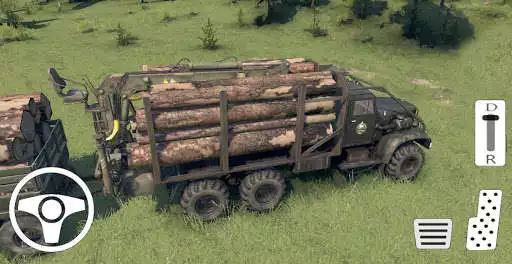 Play Wood Transport Truck Cargo Game as an online game Wood Transport Truck Cargo Game with UptoPlay