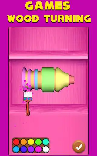 Play Wood Turning Games 3D 2021 as an online game Wood Turning Games 3D 2021 with UptoPlay