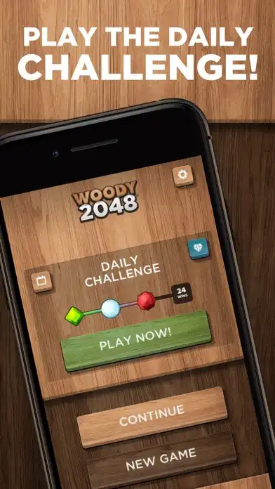 Play Woody 2048 as an online game Woody 2048 with UptoPlay