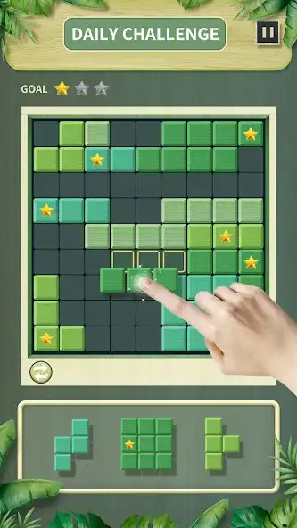 Play Woody Block: Green Wood Puzzle  and enjoy Woody Block: Green Wood Puzzle with UptoPlay