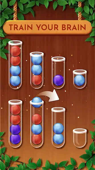 Play Woody Sort: Ball Sort Puzzle as an online game Woody Sort: Ball Sort Puzzle with UptoPlay