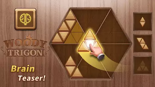 Play Woody Trigon Block Puzzle Game as an online game Woody Trigon Block Puzzle Game with UptoPlay